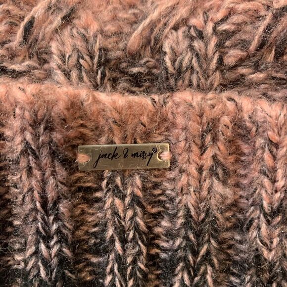 New!! jack & missy pink black knit Beanie hat - Picture 3 of 9